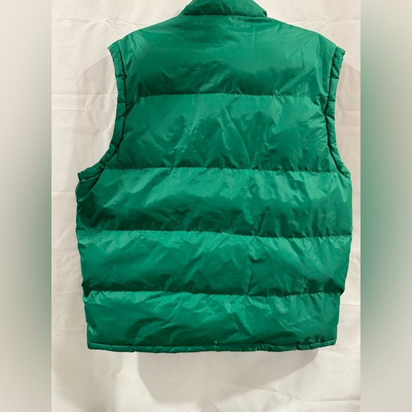 Green Polo Jacket with Embroidered Logo puffer preppy ski winter large zipper - Picture 2 of 8